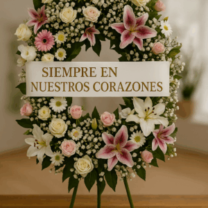 “Flores para recordar, flores para despedir.”