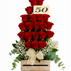 Centro 50 rosas