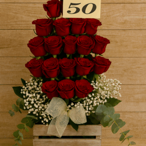 Centro 50 rosas