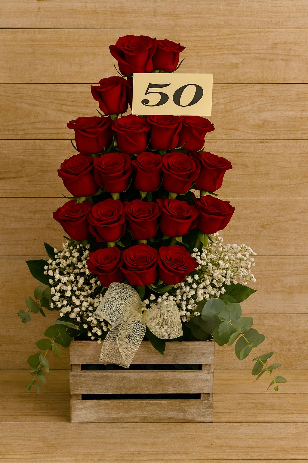Centro 50 rosas